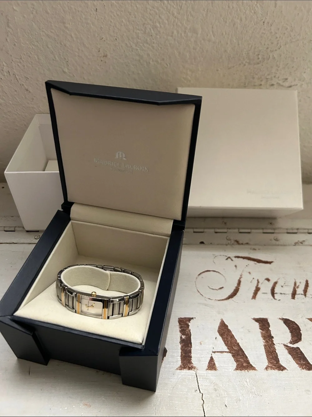 Maurice Lacroix Two-Tone Bracelet Watch in Silver & Gold made in Switzerland